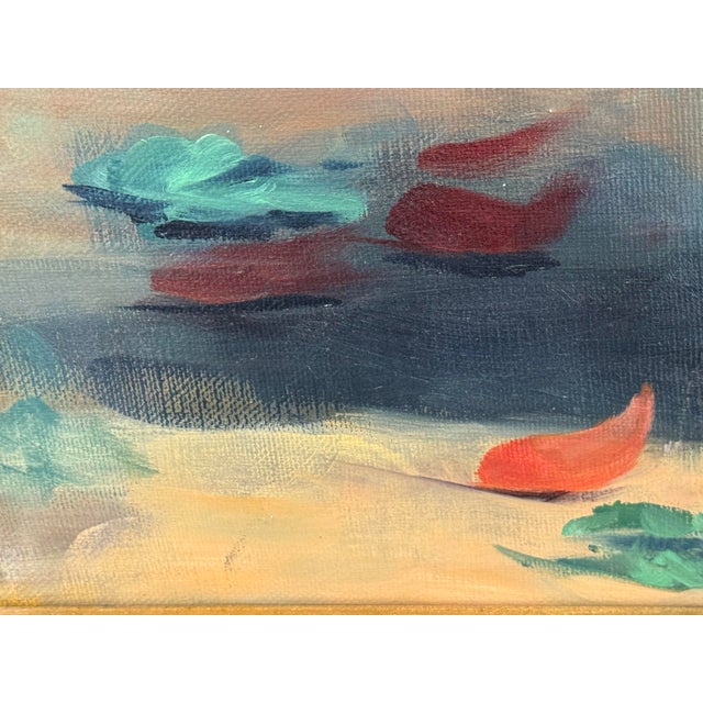 Catherine Yates "Colored Roses" Oil on Canvas For Sale - Image 9 of 11