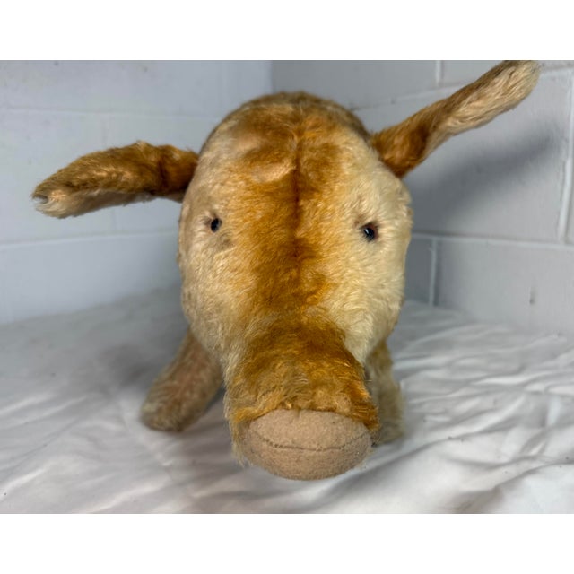 Large Vintage Handmade German Steiff Mohair Dalle Boar Pig Stuffed Animal 23 In. For Sale - Image 10 of 16