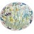 Green Large Hand Painted Floral Studio Pottery Porcelain Centerpiece Bowl 11" For Sale - Image 8 of 16