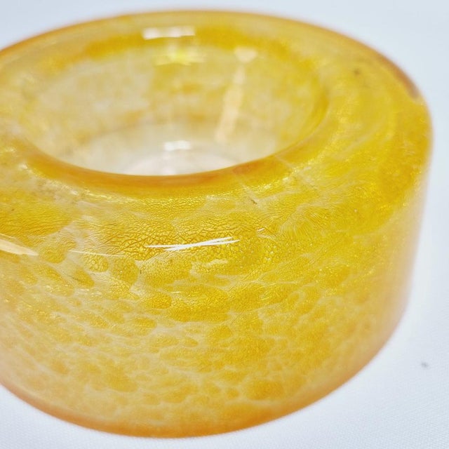 Vintage Hungarian Art Glass Veil Ashtray from Karcag, 1970s For Sale - Image 6 of 8