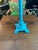 1970s Bright Blue Tall Table Lamp For Sale - Image 4 of 7