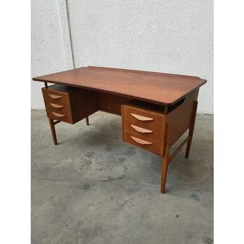 Mid-Century Teak Desk, Denmark For Sale - Image 11 of 11