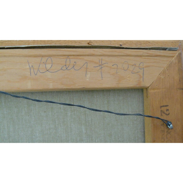 Mid Century Landscape by Hugo Casar in Original Frame For Sale - Image 10 of 12