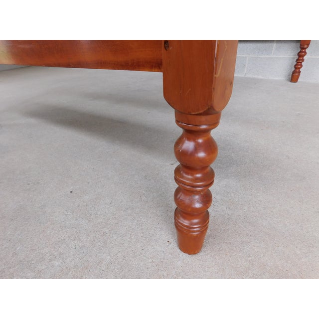 Wood Antique Jenny Lind Style Spindle Tall Poster Cherry Full Size Bed For Sale - Image 7 of 14