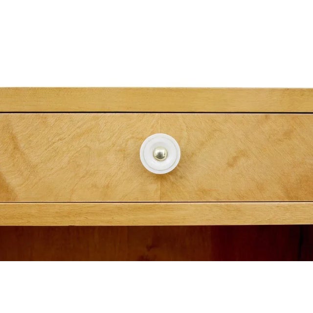 Swedish Birch Low Open Bookcase, 1950s For Sale - Image 4 of 10