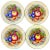 1960s Aynsley Orchard Fruit Gold Luncheon/Salad Plates - Hand-Painted - Set of Eight For Sale - Image 5 of 9