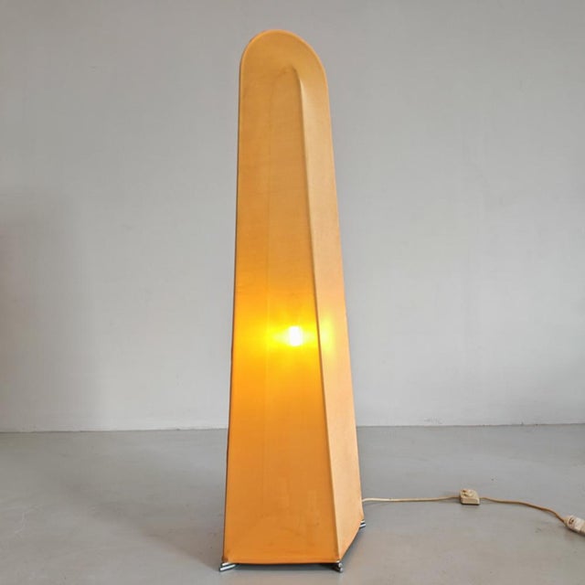 Kazuki Fabric Floor Lamp by K. Takahama for Sirrah, 1970s, in Flawless conditions. Designed 1970 to 1979 This piece is...