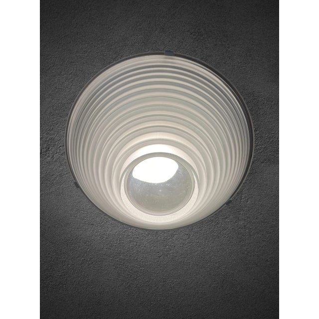 Glass Egina Ceiling Lamp by Angelo Mangiarotti for Artemide, Italy For Sale - Image 3 of 11