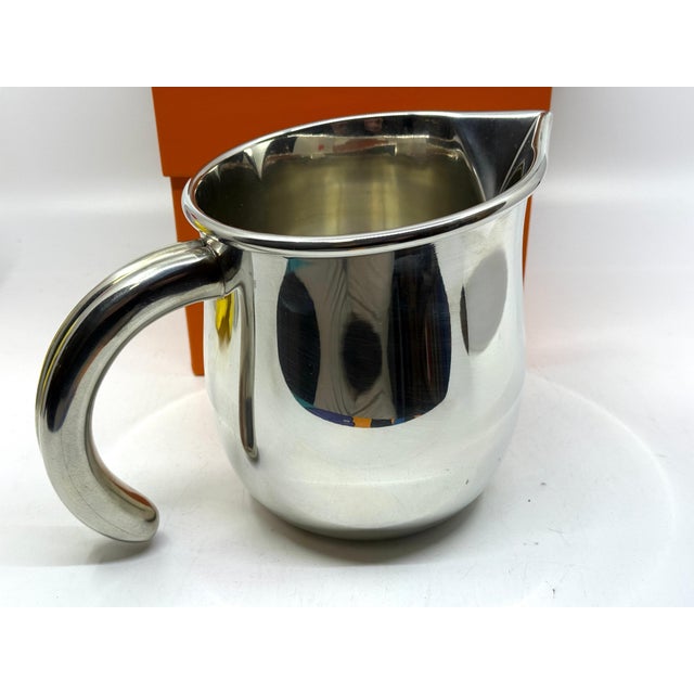 Silver Late 20th Century Hermes Etain Pitcher with Original Box - 3 pcs For Sale - Image 8 of 13