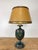 A magnificent and highly decorative vintage hand painted chinoiserie table lamp, rendered in the Neoclassical / Empire...