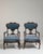 French Pair of Louis XV Upholstered Armchairs, Rococo Style, United Kingdom, 19th Century For Sale - Image 3 of 12