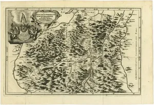 Antique Map of the Berchtesgaden Region by Scherer, 1699