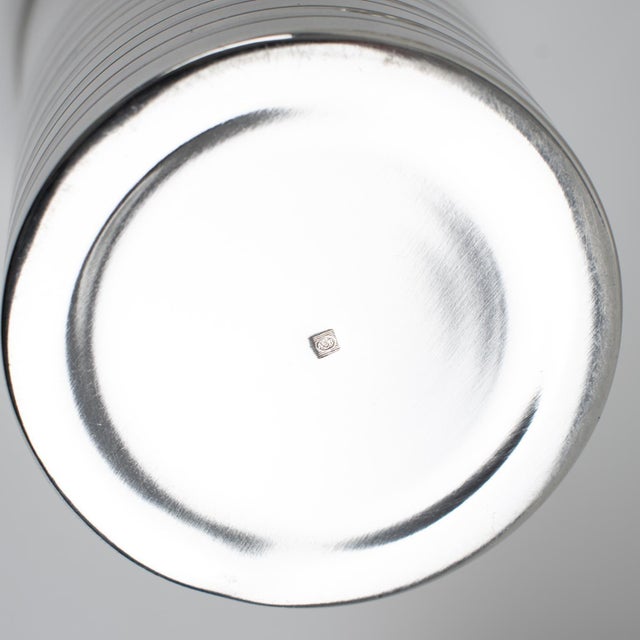 1940s Art Deco Silver Plate Cocktail Shaker by Silversmith Boulanger Paris For Sale In Atlanta - Image 6 of 9