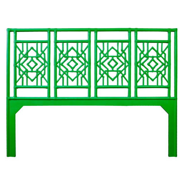 Coastal Tulum Platform Bed King, Bright Green For Sale - Image 3 of 7