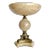 1960's Brass and Alabaster Stone Pedestal Bowl For Sale
