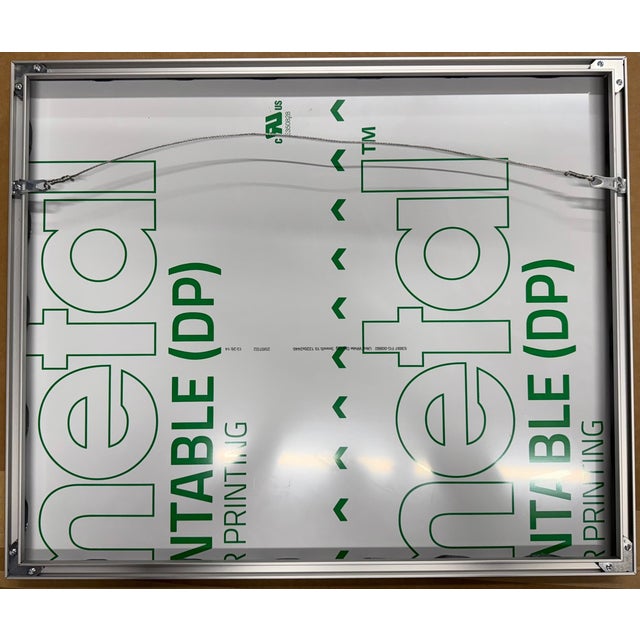 Metal Misty Coastal Wetland, Framed Photograph, Artist Will Dickey For Sale - Image 7 of 8