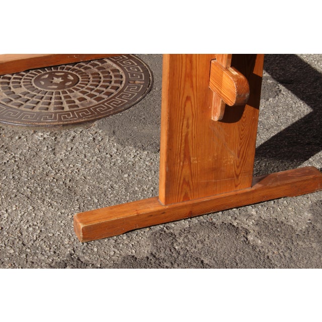 Vintage Danish Dining Table in Pine Wood, 1970s For Sale - Image 18 of 18