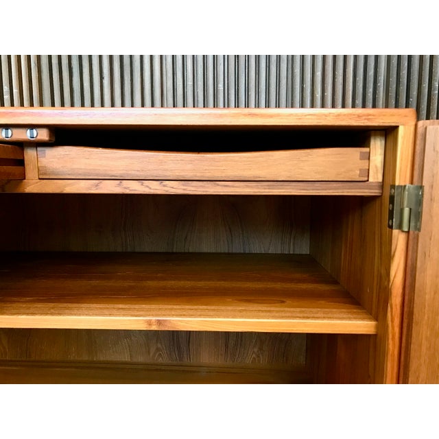 Wood Vintage Danish Solid Teak Sideboard, 1960s For Sale - Image 7 of 18