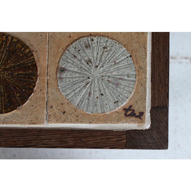 Square Tile Top Coffee Table in Wengé from Tue Poulsen and Erik Wørts, Denmark, 1960s For Sale - Image 9 of 11