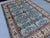 Persian Blue Sultanabad Hand-Knotted Wool Rug - 6'8" X 9'10" For Sale - Image 3 of 15