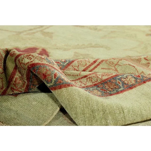 Traditional 1910s Antique Persian Sultanabad Area Rug 13’0″ X 14’10” For Sale - Image 3 of 12