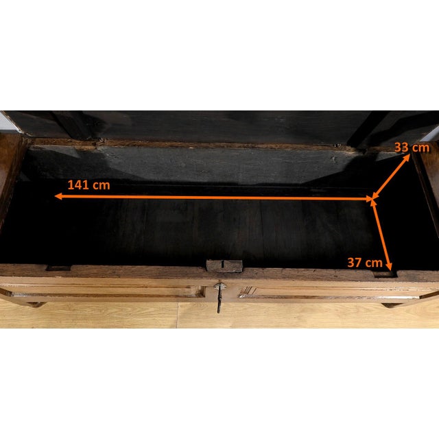 Landing Chest Bench in Oak, 1920a For Sale - Image 13 of 16
