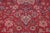 Shabby Chic Persian Kashan Red/Blue Wool Rug - 9'8'' X 13'2'' For Sale - Image 4 of 10