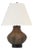 Thomas O'Brien by Visual Comfort Signature Tahiti 25" Table Lamp in Smoke with Linen Shade For Sale