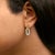 10K Yellow Gold 1/2 Cttw Lab Grown Diamond Dangling Paperclip Drop Earrings For Sale - Image 4 of 5
