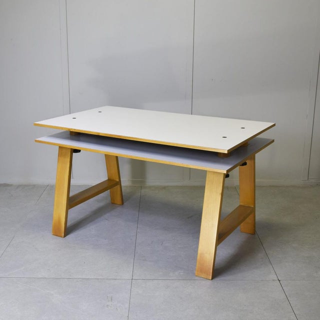 Wood Vintage Italian Desk by Achille Castiglioni, 1980s For Sale - Image 7 of 12