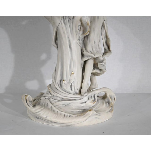 Art Nouveau Porcelain Cut Vase, 1900s For Sale - Image 16 of 18