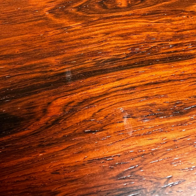 Large Mid-Century Modern Rosewood Coffee Table by Westnofa Bentwood Legs For Sale - Image 10 of 12