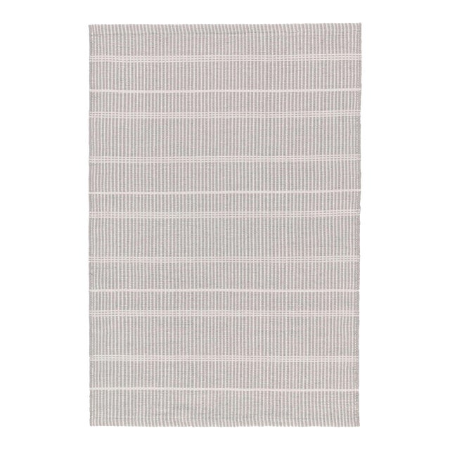 Bunny Williams for Dash & Albert Samson Grey Indoor/Outdoor Rug, 9' 6" x 13' 6" For Sale