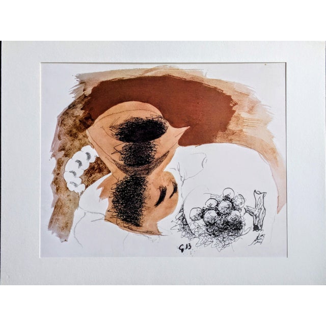 Georges Braque, Still Life, Plate Signed Phototype, 1962 For Sale - Image 6 of 6