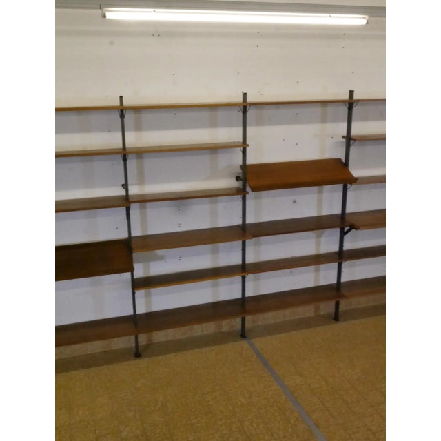 Mid-Century Shelving System in Wood and Metal by Olof Pira, Sweden, 1960s For Sale - Image 11 of 18