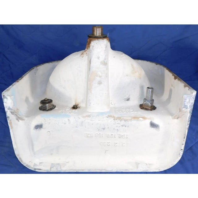 1952 Vintage Kohler High-Back Porcelain & Cast Iron Rounded Front Sink For Sale - Image 10 of 13