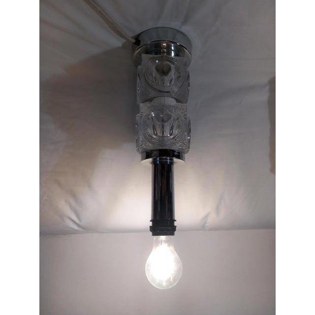 Ice Glass Table Lamp by Peill & Putzler, 1970s For Sale - Image 6 of 14