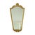 Classic mirror, crested mirror in Baroque style, gilded with gold leaf and gracefully decorated with elegant acanthus...