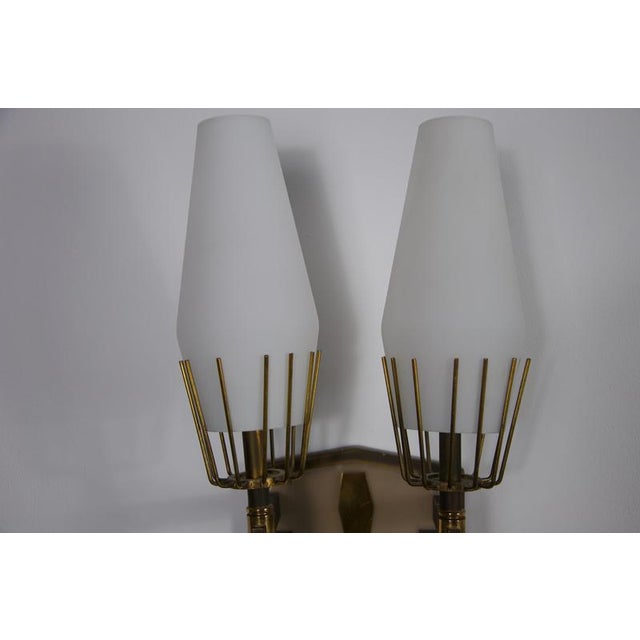 Brass Wall Lamps from Stilnovo, Italy, 1960s, Set of 2 For Sale - Image 16 of 18
