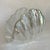 Transparent Vintage Iridescent Glass Shell Napkin Holder / Guest Towel Holder For Sale - Image 8 of 10