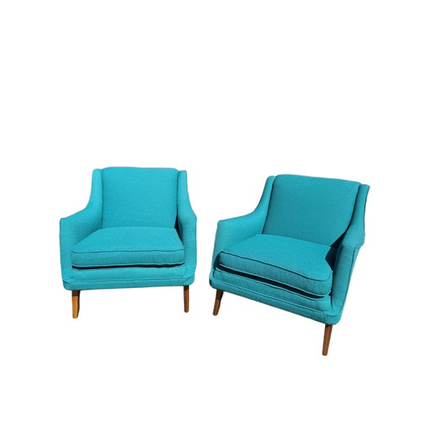 Mid-Century Modern Armchairs - Pair - Restored For Sale - Image 9 of 18