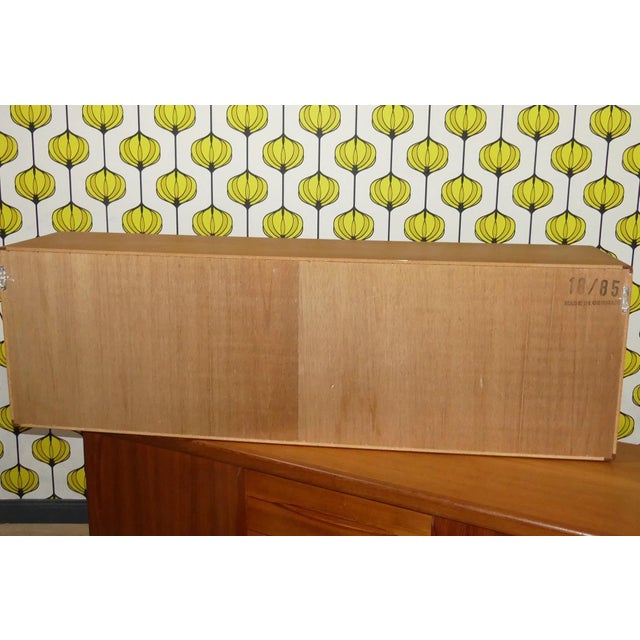 Brown Danish Teak Wall-Mounted Display Cabinet from Dyrlund, 1960s For Sale - Image 8 of 11