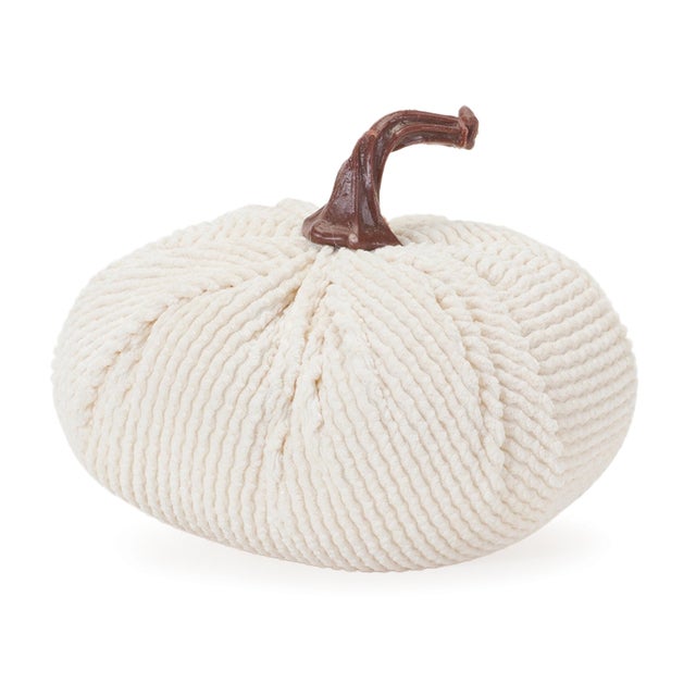 Bring the spirit of the season into your home with this set of Plush Corduroy Fabric Pumpkins! Featuring rustic beige and...
