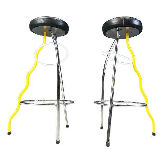 Duplex Stools by Javier Mariscal for BD, 1980s, Set of 2 For Sale