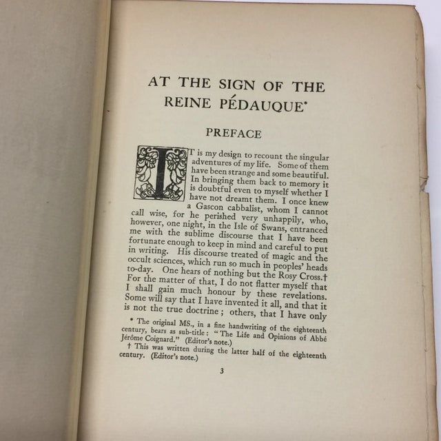 Figurative 1922 Anatole France at the Sign of the Reine Pedauque For Sale - Image 3 of 8