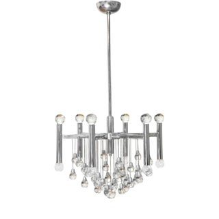 Chandelier Lamp by Angelo Gaetano Sciolari, 1960s For Sale