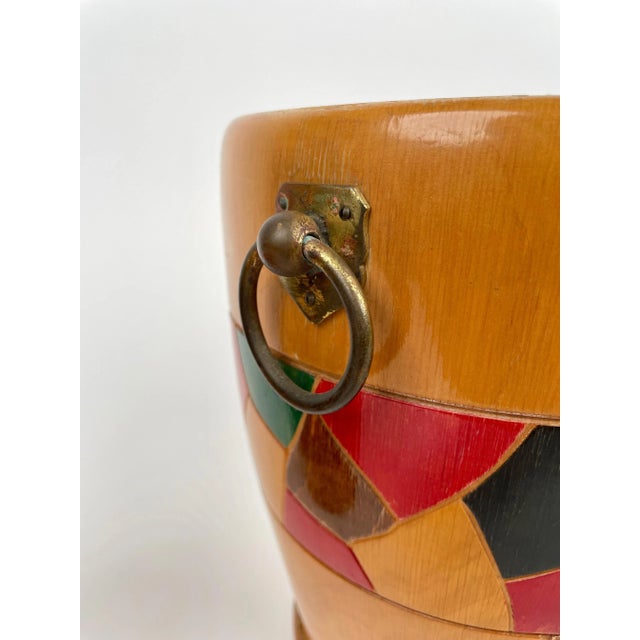 Barware & Icebucket Shaker by Aldo Tura for Macabo, Italy, 1950s, Set of 3 For Sale - Image 9 of 16