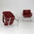 Beautiful one of two mid-century lounge chairs made in Italy in the 1980s. These striking chairs combine the elegance of...