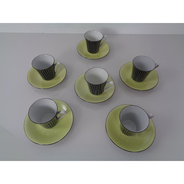 Ceramic Coffee Service for 6 from Vokstedt, Germany, 1950s, Set of 17 For Sale - Image 7 of 18