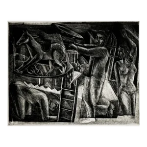 1988 Andrew Antoniou Sleepwalker Etching